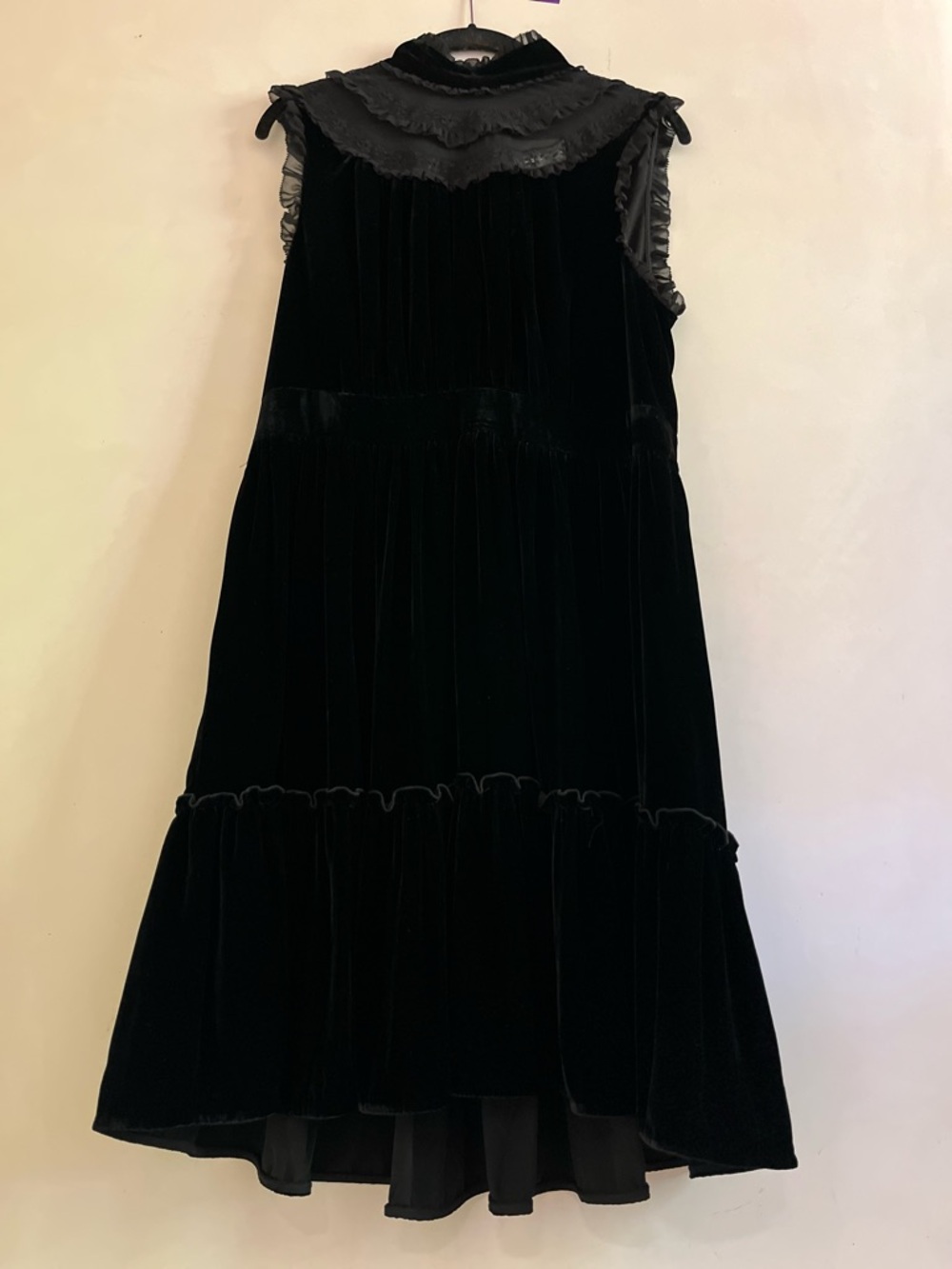 Kate Spade Black Velvet Romantic Dress